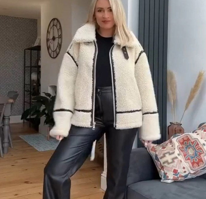 Lillymoda | Aurora – Übergroße Teddyjacke