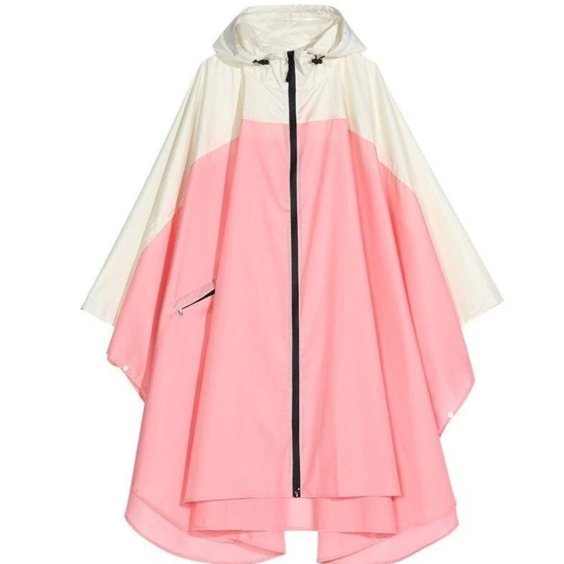 Zweifarbige Regenjacke für Damen