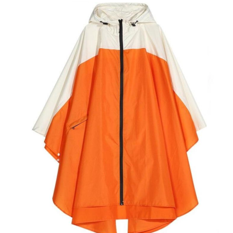 Zweifarbige Regenjacke für Damen