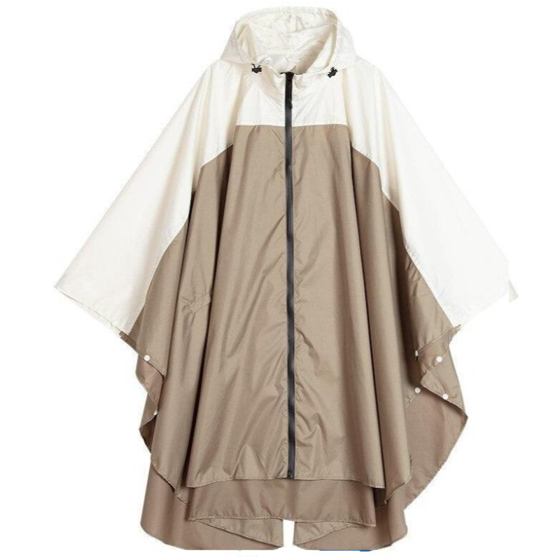 Zweifarbige Regenjacke für Damen