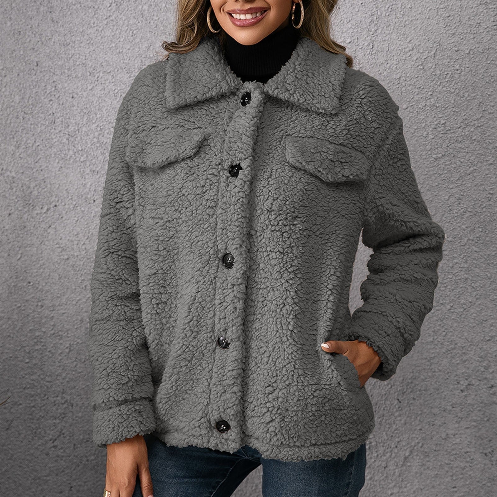 Lillymoda | Bella - Bequemer Pelzmantel mit Fleecefutter