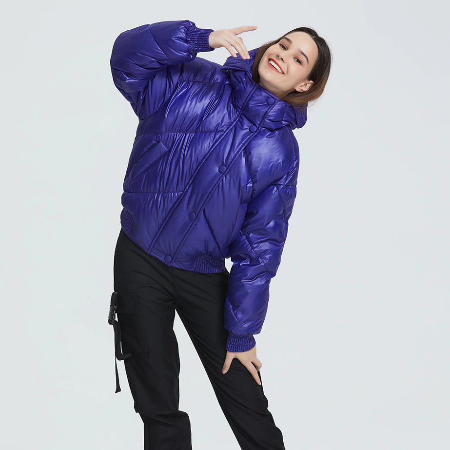 Leuchtende Damen Winterjacke