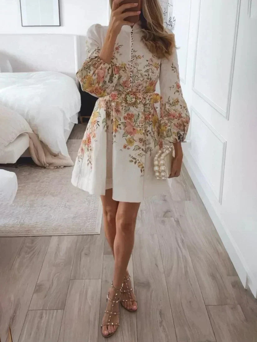 Lillymoda | Charlotte - langärmliges Blumenkleid
