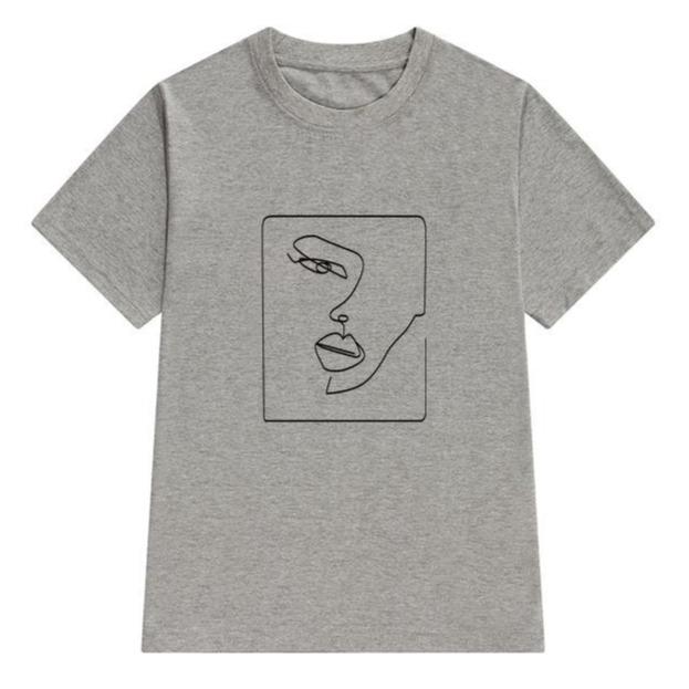 Damen-T-Shirt mit neumodischen Kunstdruck