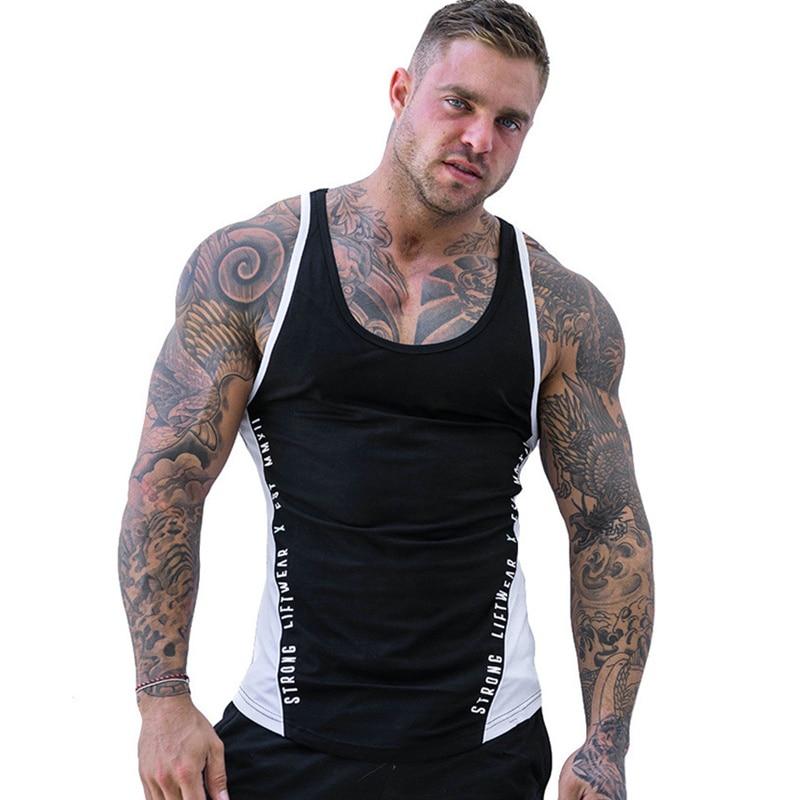 Zweifarbiges Tanktop für Herren