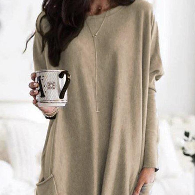 Kuscheliges Damen-Shirt mit Taschen