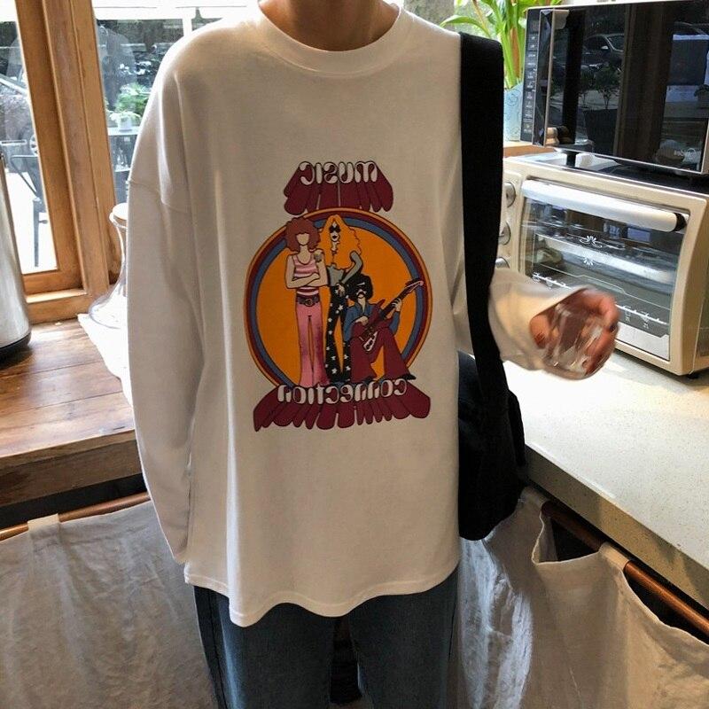 Damen-Langarm-Shirt mit Retroaufdruck