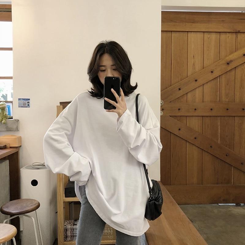 Übergroßes Langarm-T-Shirt für Damen