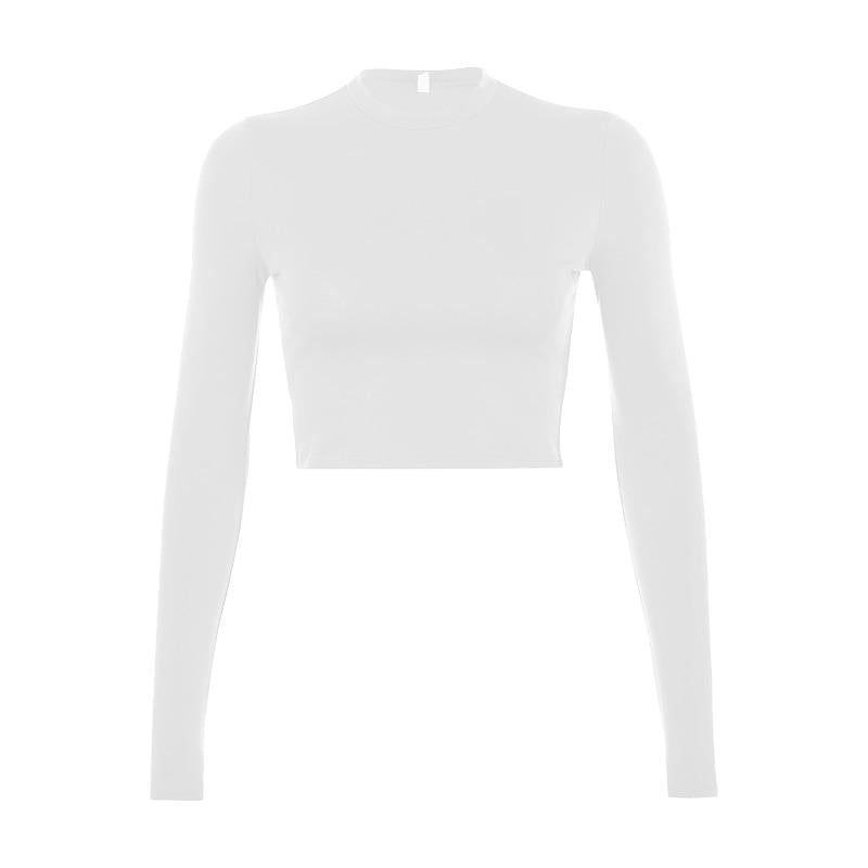 Figurbetontes Damen-Langarm-T-Shirt