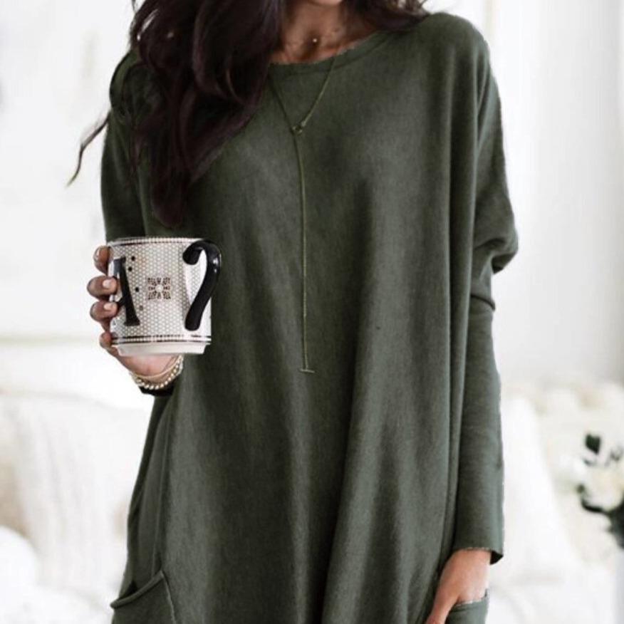 Kuscheliges Damen-Shirt mit Taschen