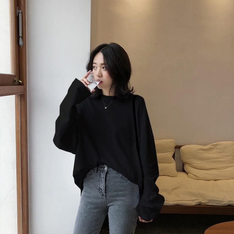 Übergroßes Langarm-T-Shirt für Damen