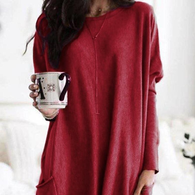 Kuscheliges Damen-Shirt mit Taschen