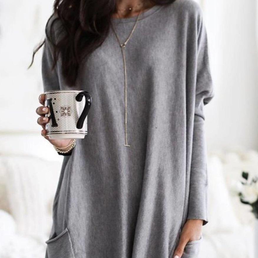 Kuscheliges Damen-Shirt mit Taschen