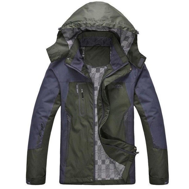 Zweifarbige Regenjacke für Herren