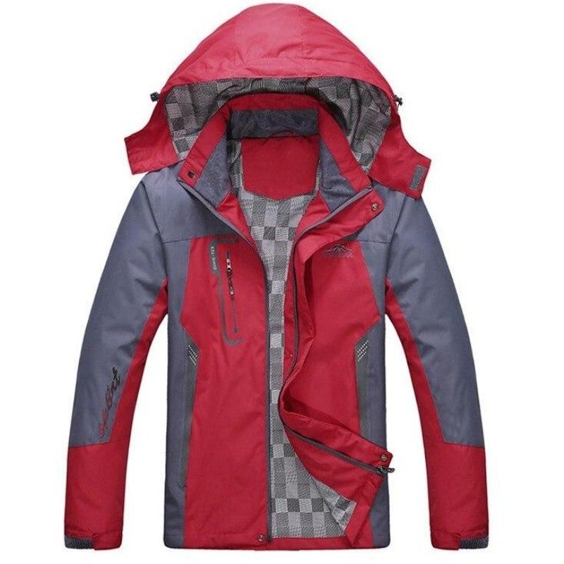 Zweifarbige Regenjacke für Herren