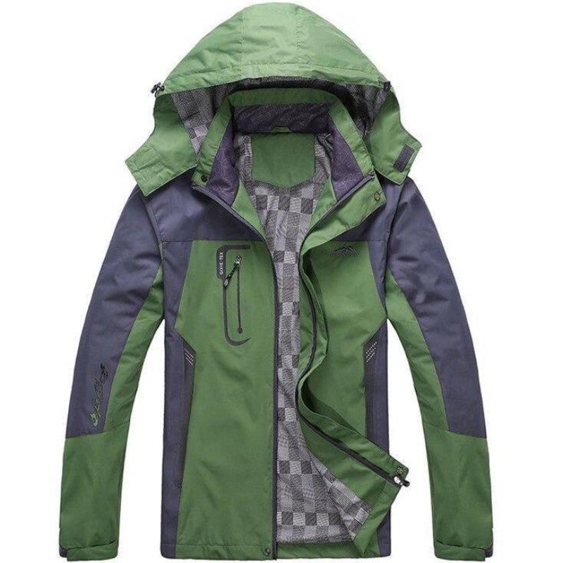 Zweifarbige Regenjacke für Herren