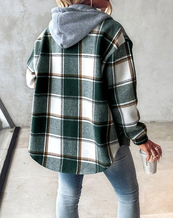 Lillymoda | Heaven - warmer karierter Kapuzenpulli