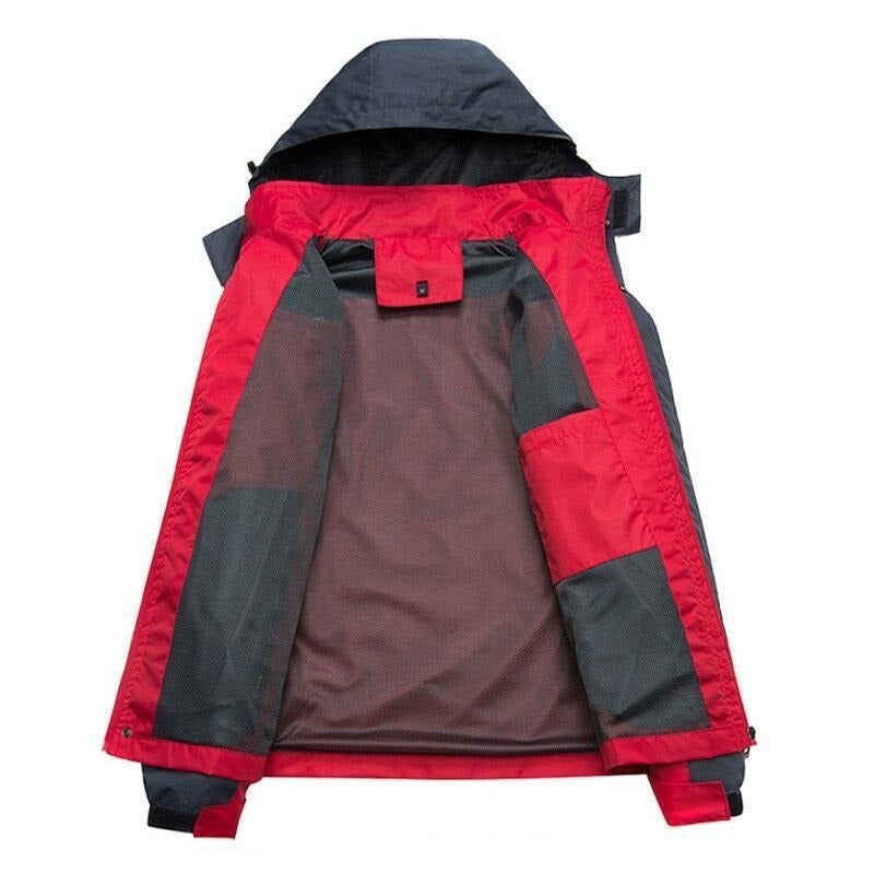 Zweifarbige Winterjacke für Herren
