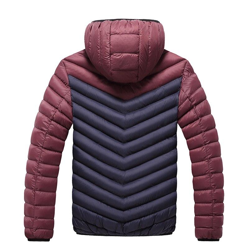 Zweifarbige Winterjacke für Herren