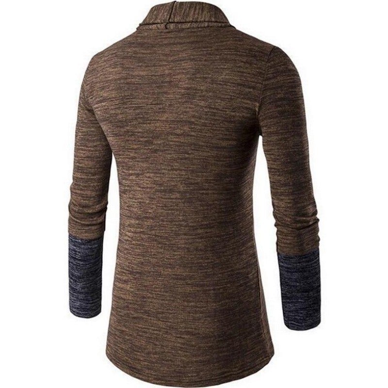 Zweifarbige Strickjacke für Herren