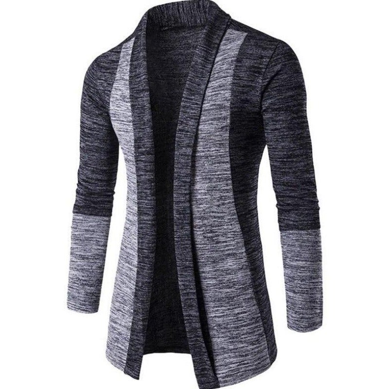 Zweifarbige Strickjacke für Herren