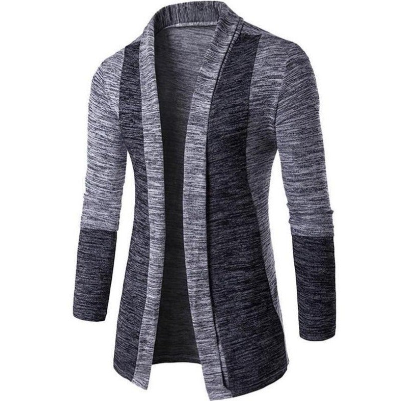 Zweifarbige Strickjacke für Herren