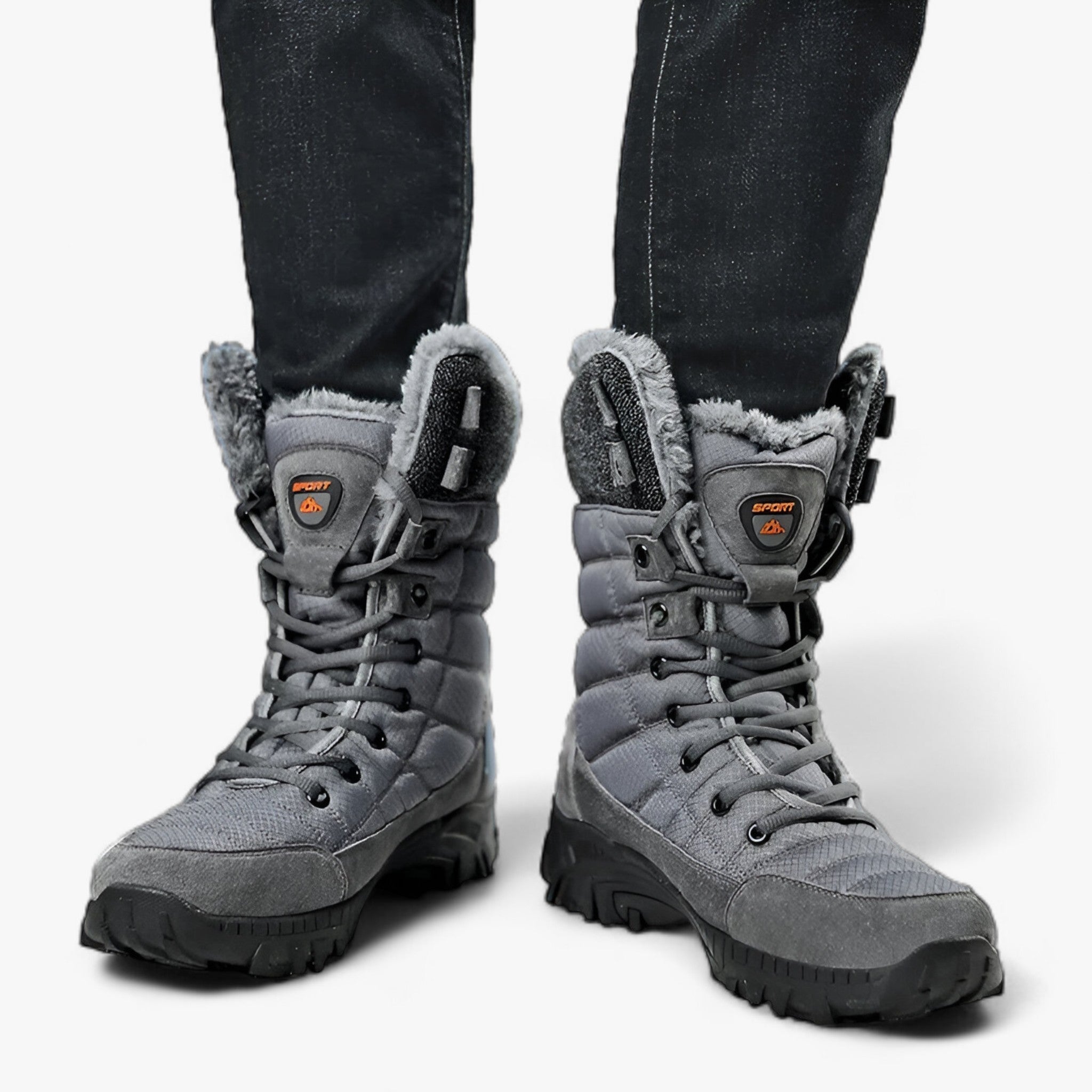 Dariel - Hohe Lederschneestiefel - Ultra warm und wasserdicht für Männer