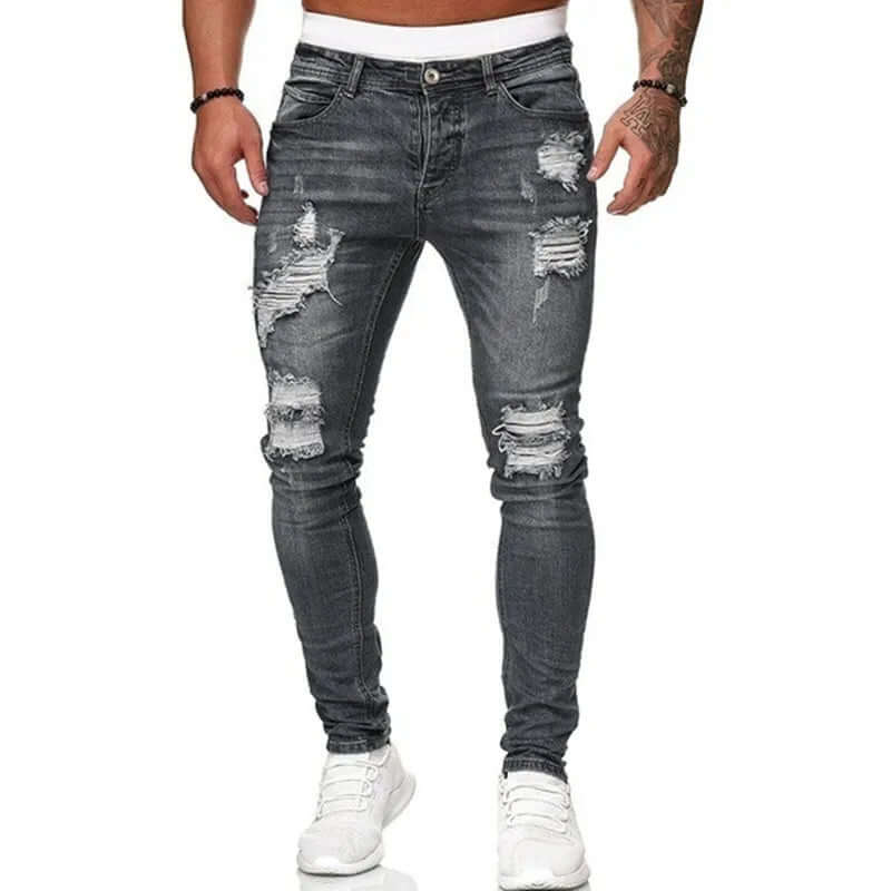 Bastien | Herren Slim Fit Jeans | Schwarz
