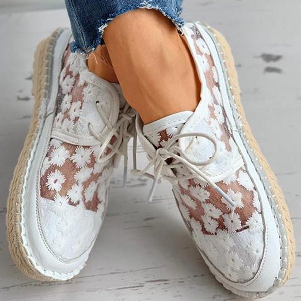 Lillymoda | Iris - bestickte Netzschuhe