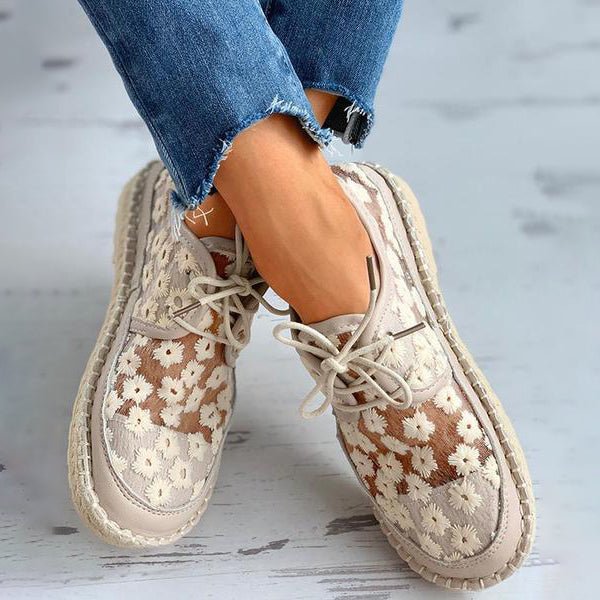 Lillymoda | Iris - bestickte Netzschuhe