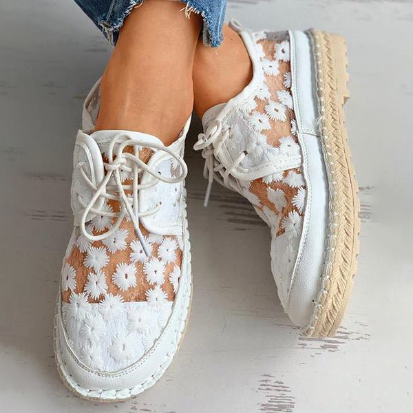 Lillymoda | Iris - bestickte Netzschuhe