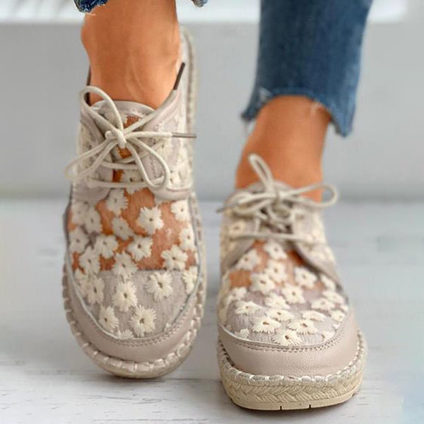 Lillymoda | Iris - bestickte Netzschuhe