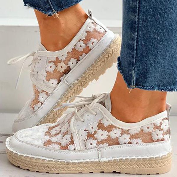 Lillymoda | Iris - bestickte Netzschuhe