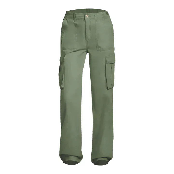 Saraha - Damen Cargohose mit gerader Passform