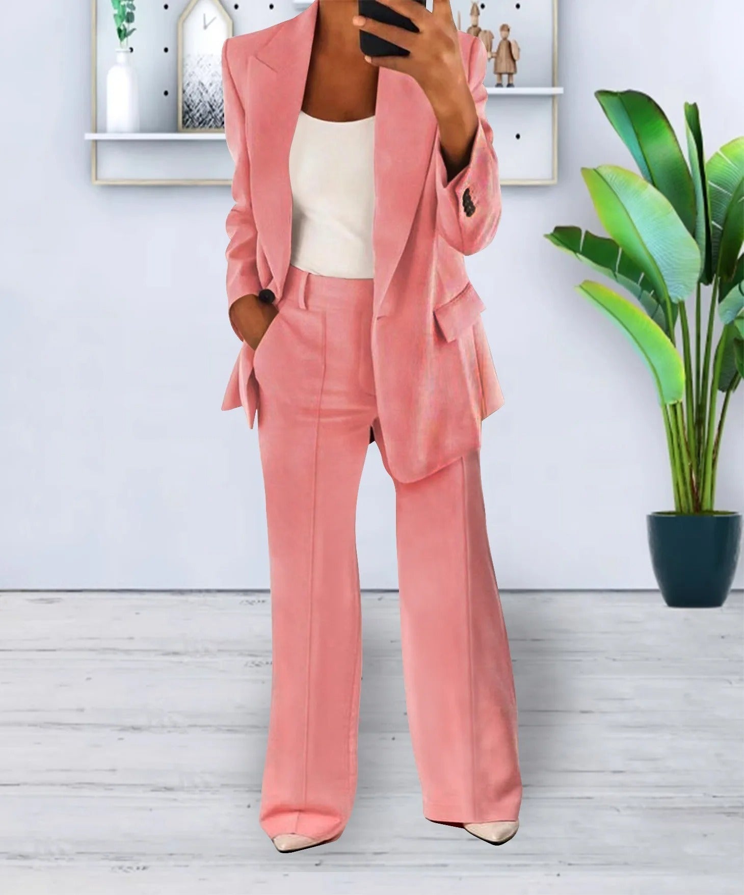 Revers - 2-teiliges Anzug für Damen