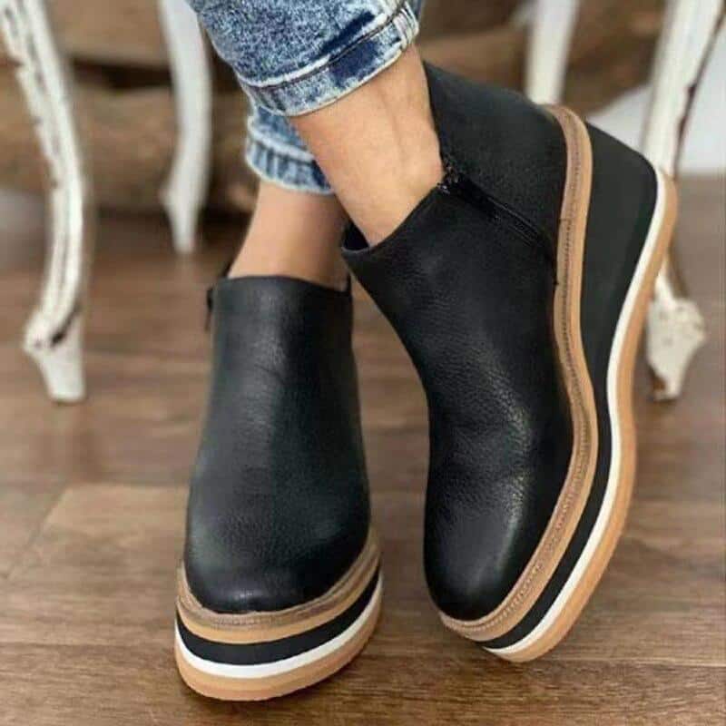 Lillymoda | Alyssa - Stylische Retro-Stiefeletten