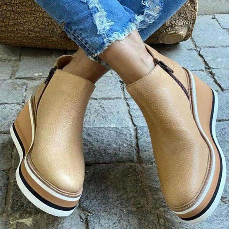 Lillymoda | Alyssa - Stylische Retro-Stiefeletten