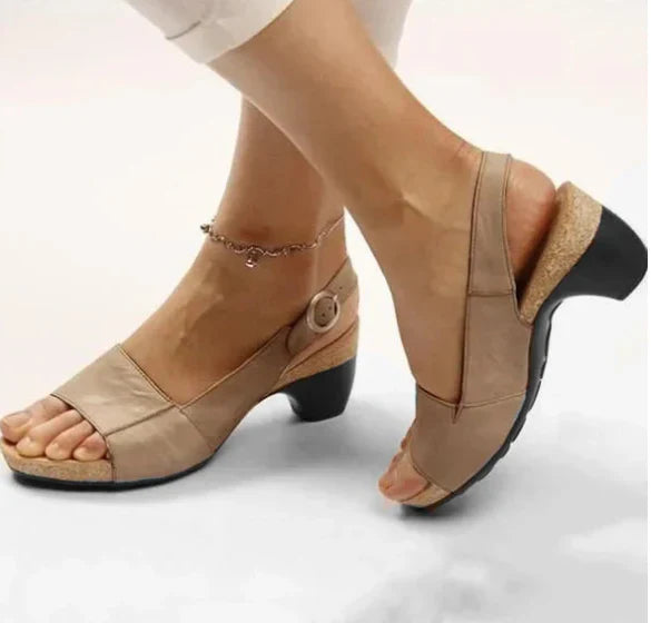 Elfi - Bequeme, elegante Schuhe mit niedrigem, klobigem Absatz
