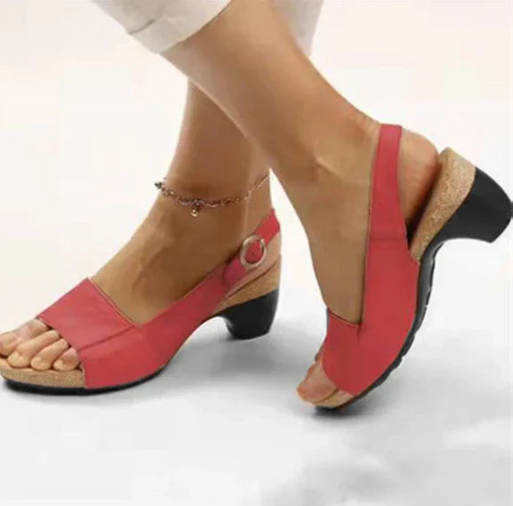 Elfi - Bequeme, elegante Schuhe mit niedrigem, klobigem Absatz