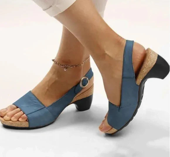 Elfi - Bequeme, elegante Schuhe mit niedrigem, klobigem Absatz