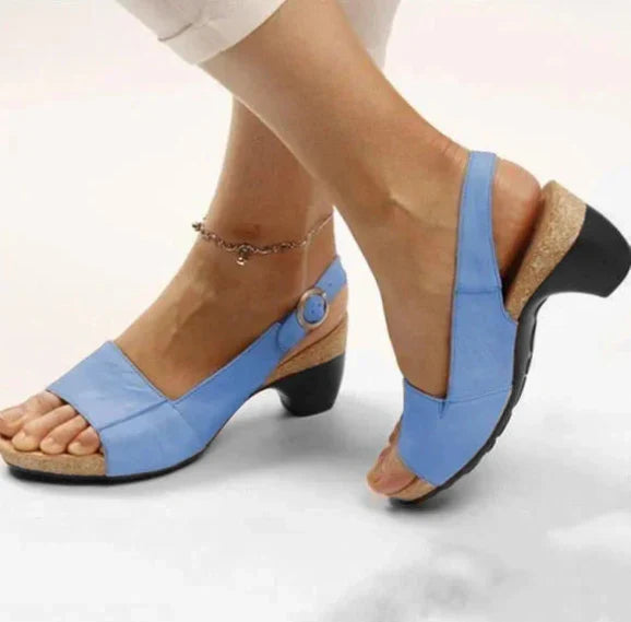 Elfi - Bequeme, elegante Schuhe mit niedrigem, klobigem Absatz