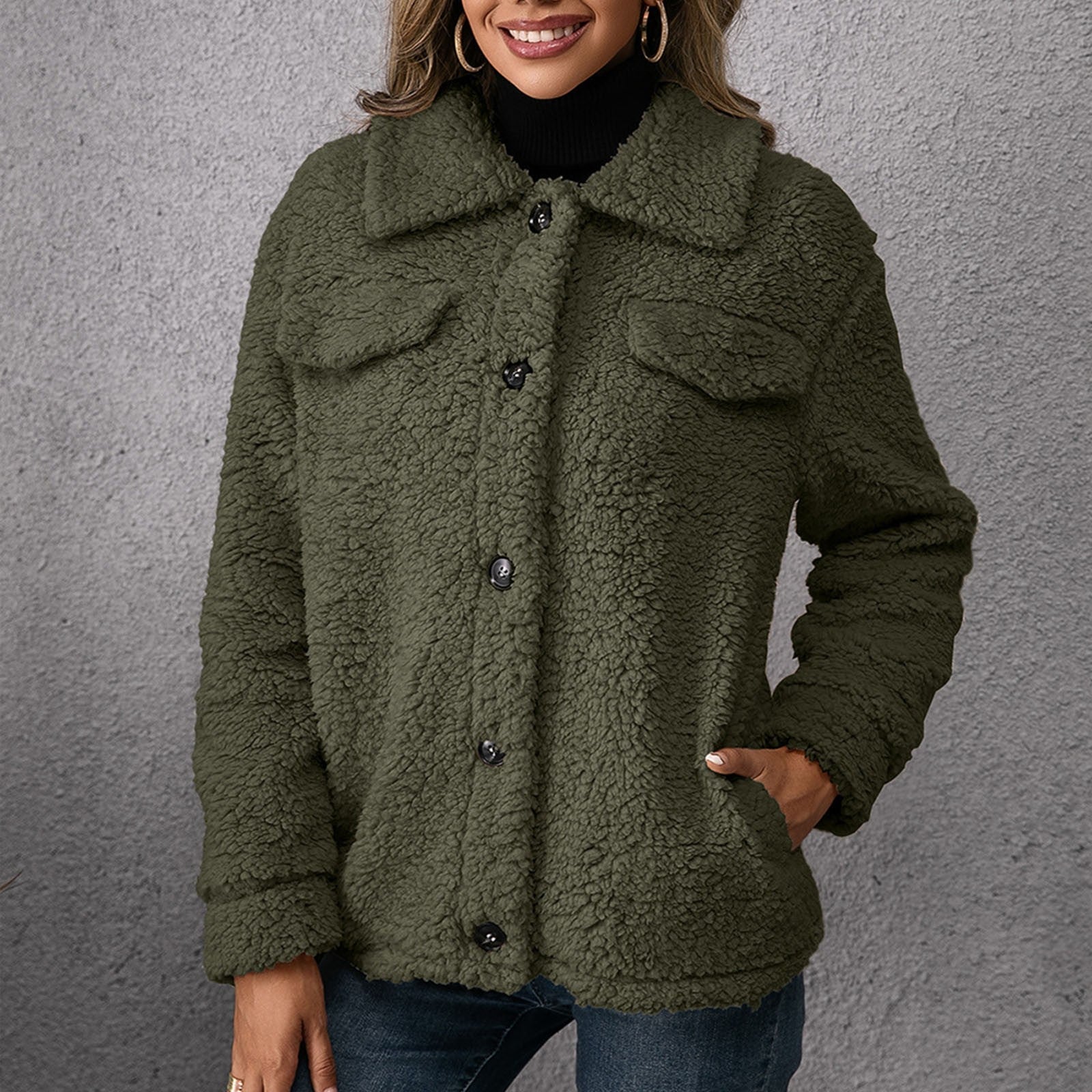 Lillymoda | Bella - Bequemer Pelzmantel mit Fleecefutter