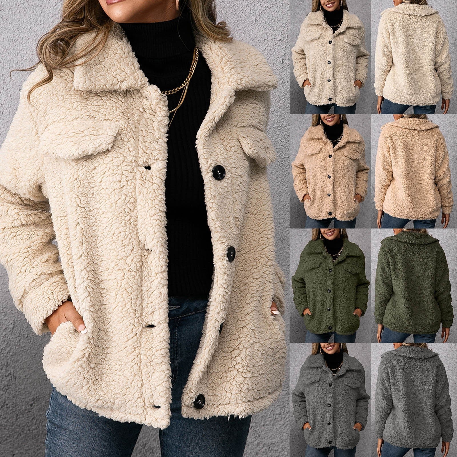 Lillymoda | Bella - Bequemer Pelzmantel mit Fleecefutter