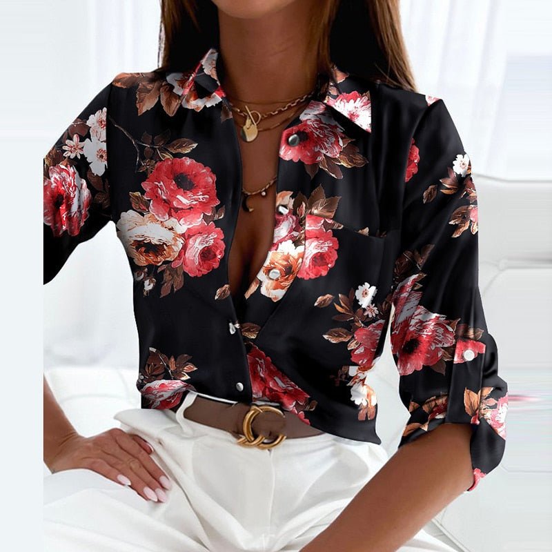 Hemd mit Umlegekragen | Festliche Bluse für Frauen