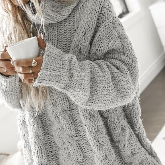 Ayah - Pullover mit hohem Kragen Stylischer Pullover Damen
