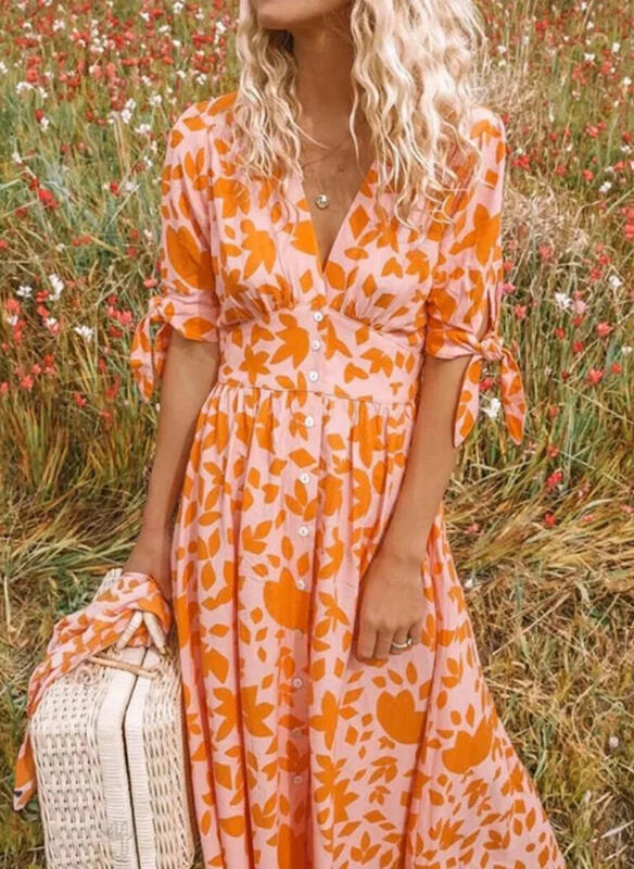 Lillymoda | Arya - Stylisches Langes Sommerkleid
