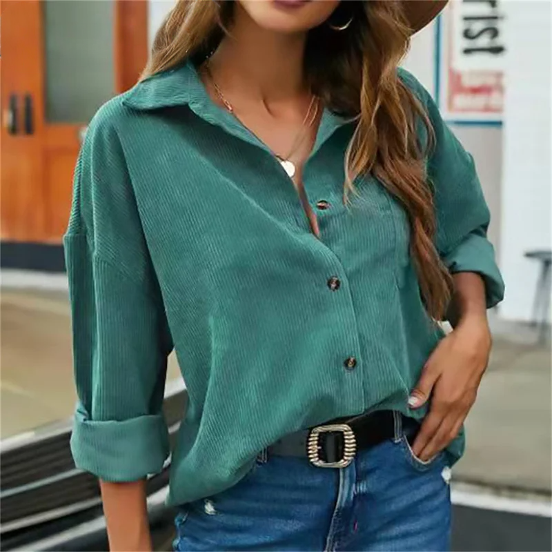 Lillymoda | Francesca - Cordkragen Daunenhemd