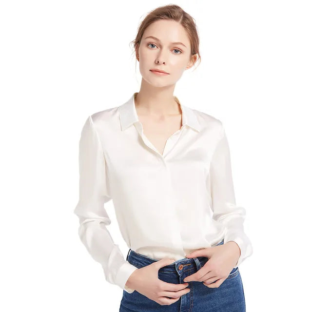 Lillymoda | Iris - Elegante Seidenbluse