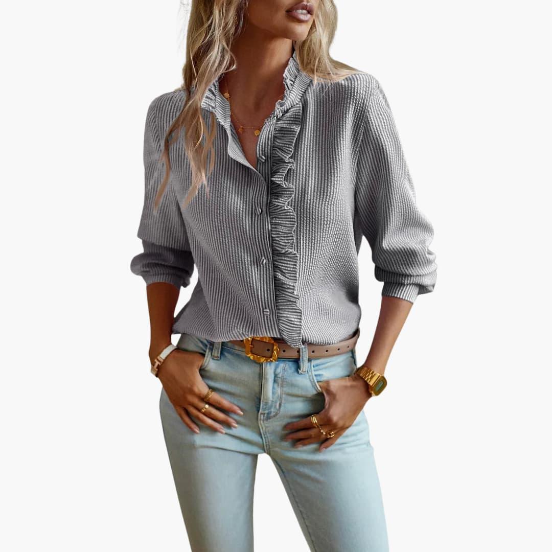 Schmeichelnde, maßgeschneiderte Bluse für Damen