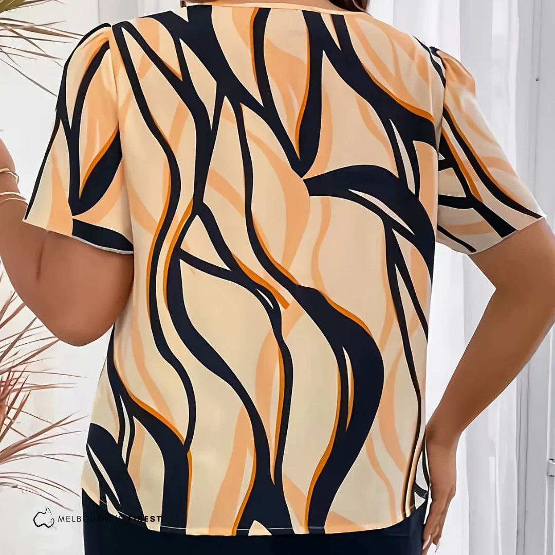 Lillymoda | Celina - Bedrucktes Kurzarm-Top